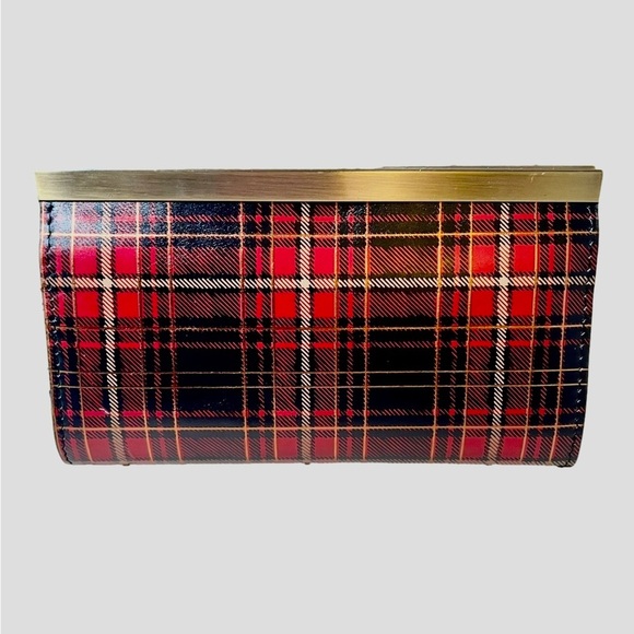 NWT Patricia Nash Tartan Cauchy Leather Framed Wallet - Picture 2 of 8
